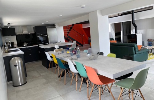 Lacaune House | Loft house 200 m2 14 persons +terrace panoramic mountain view