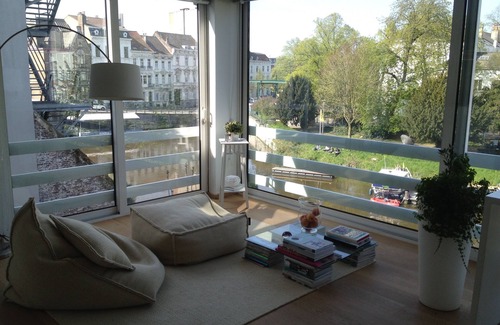 Kunstenkwartier Apartment | Loft with unique view of Ghent and the Lys, in the heart of the city