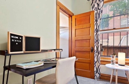 Cole Apartment | Loftium | Peaceful & Cozy 2BR Suite in Historic RiNo Home!