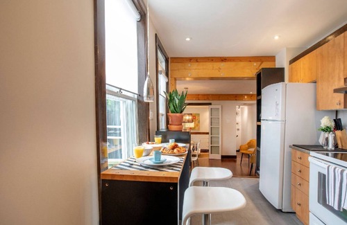 De Lorimier Apartment | LoftJC4 -1BR Suite +Free Private parking Lafontaine park