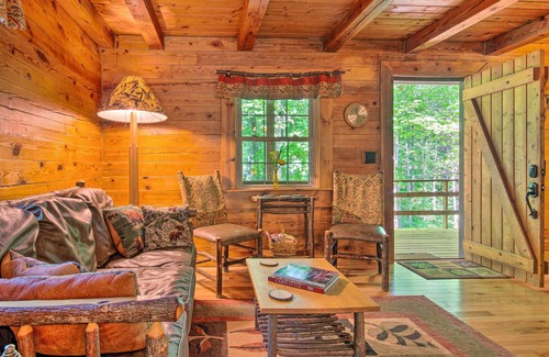Weaverville Cabin | Log Cabin in the Woods w/ Deck, Game Room, Hot Tub