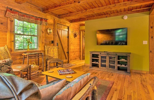 Weaverville Cabin | Log Cabin in the Woods w/ Deck, Game Room, Hot Tub