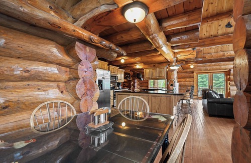 Fish Creek Cabin | Log Cabin w/Private Pickleball Court in Fish Creek!