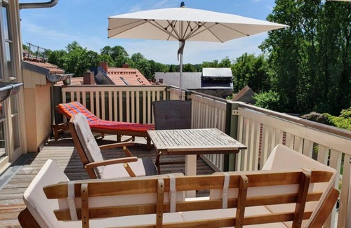 Rheinsberg Apartment | LoggiaHaus am Schloss, 5 Ferienwohnungen, teils mit Schloss- und Seeblick