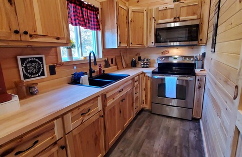 Babcock Cabin | Longcrow Inn, the cozy cabin in the woods PET FRIENDLY