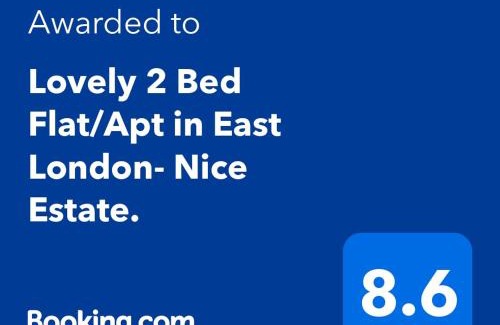 River Apartment | Lovely 2 Bed Flat/Apt in East London- Nice Estate.