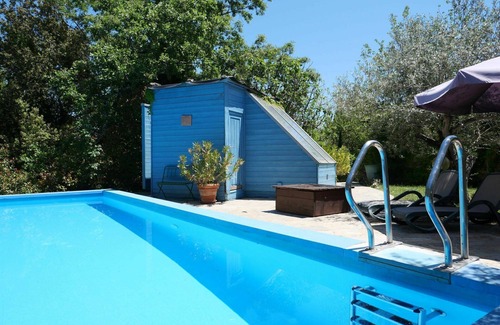 Montieri House | Lovely apartment in villa for 4 people with pool, terrace, pets allowed and parking