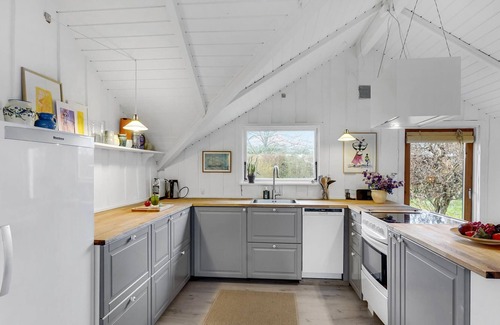 Lundby House | Lovely cottage with cozy, large living room near Dybsø Fjord.