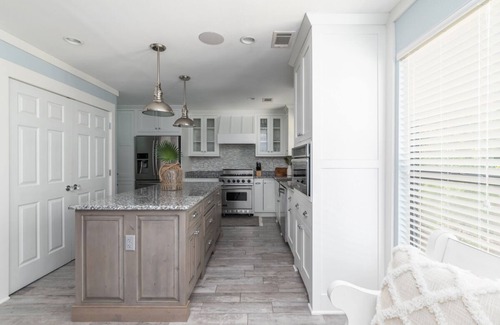 Beachwalk House | Lovely home with boardwalk beach access, water views, saltwater pool