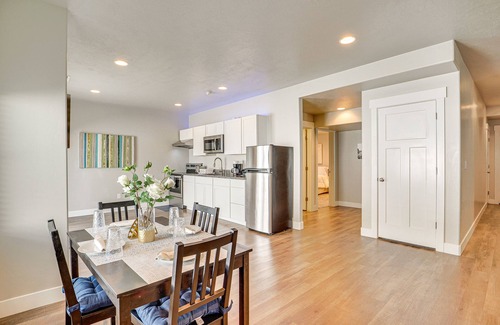 South Jordan Apartment | Lovely Walk-Out Apt w/Movie Screen: 20 Mi to SLC!