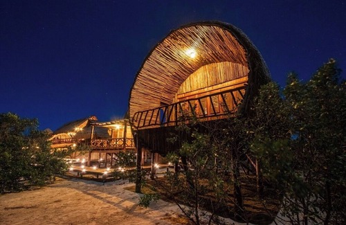 Dzilam de Bravo House | Lux Nature Retreat in Yucatán Reserve, King Bed #1