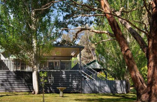 Hepburn Springs Apartment | Lucini Two -outdoor deck with bush views