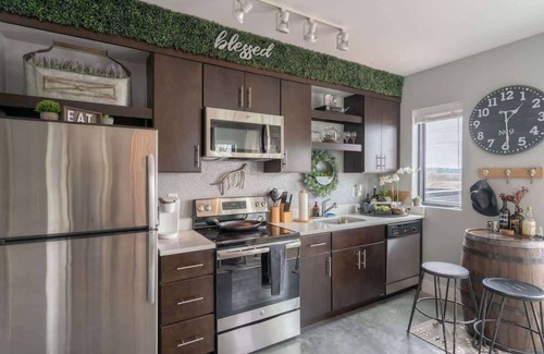 The Nations Apartment | Luxe Apartment with Private Deck in Nashville