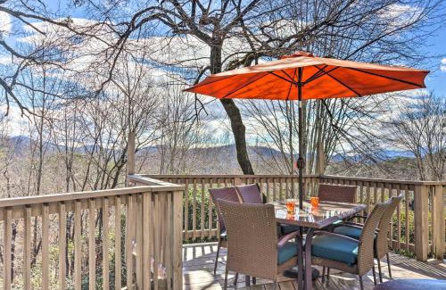 Lake Lure House | Luxe Rumbling Bald Home with Deck and Mountain View
