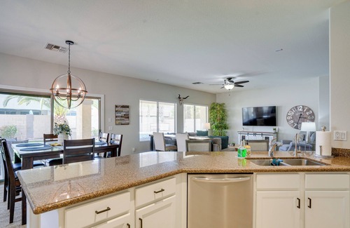 Sycamore Farms House | Luxe Surprise Home: Pool, Putting Green & Hot Tub!