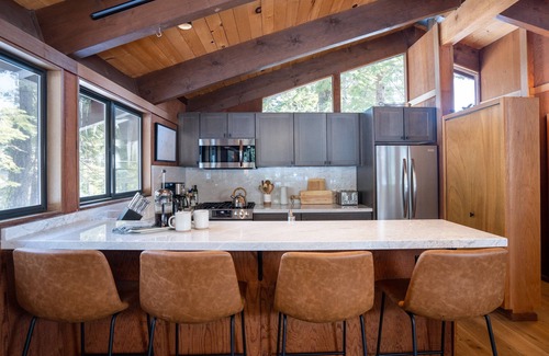Tahoe Woods Cabin | Luxe Tahoe Cabin - Midcentury Modern CLOSE to Lake, Palisades, Edge of Forest