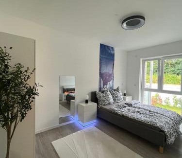 Hedtberg Apartment | Luxuriöses Apartment,Neubau, 4 Personen, Parkplatz, Griechischer Stil