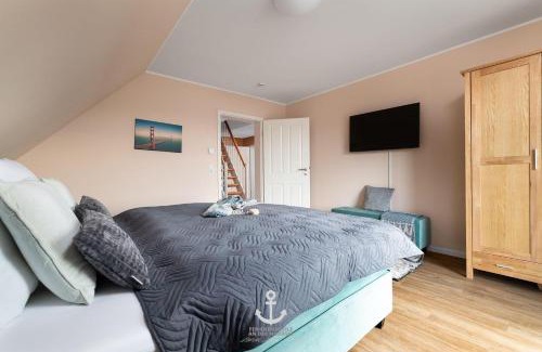 Osterhever House | Luxuriöses Ferienhaus Route 66 mit Sauna und Whirlwanne