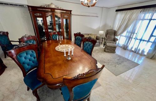 Al Rehab Apartment | Luxurious 3 BR Rustic Apartment Overlooking Huge Garden - For Families and Couples