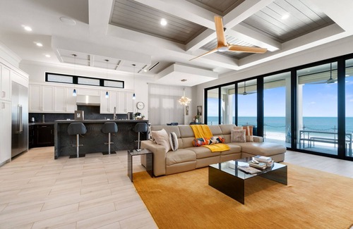 Mid Island Villa | Luxurious Beachfront Vacation Getaway | 4-Bedroom, 4.5-Bath w/Heated Pool & Spa | Sleeps 12
