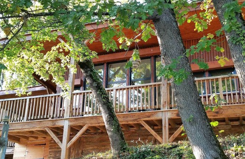 Castelnau-de-Levis Ski Chalet | Luxurious chalet on the edge of the Tarn. Sunny terraces, pontoon & private bank