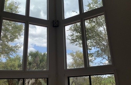 Braden River House | Luxurious house on secluded 3.8 acres, oak trees on Manatee River, large decks