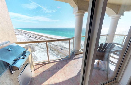 Pensacola Beach Condo | Luxurious Portofino Resort Condo, Panoramic Ocean Views, 8 Pools, Steps From The Beach!