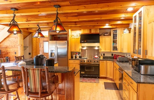 Tupper Lake Cabin | Luxurious Waterfront w/Panoramic Mountain Views, Hot Tub WIFI
