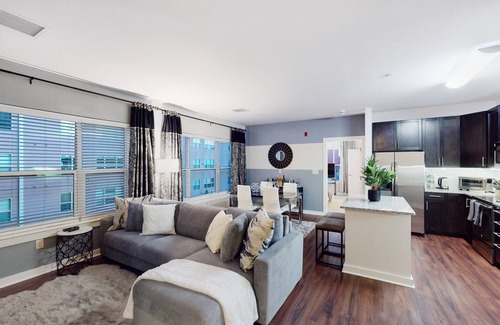 Malden Apartment | Luxury 2 bedroom - 2 bath w/garage parking & near train to Boston