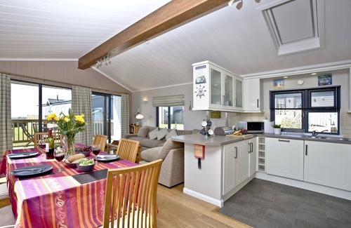 Salcombe Ski Chalet | Luxury 3 bed Lodge In Soar, Salcombe, Devon, Sea & Country views