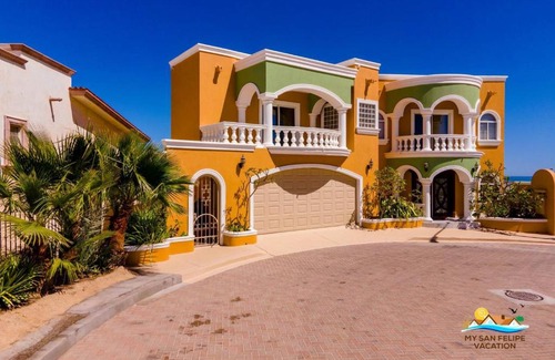 San Felipe House | Luxury 3-Story Beachfront Villa in San Felipe with Private Pool – Casa Mostaza