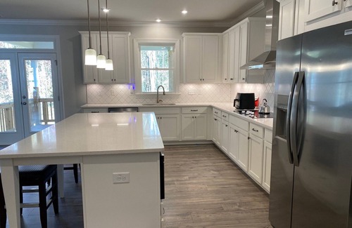 Douglasville House | Luxury 3400 sq ft Estate;Private Backyard Oasis 3-4 rms; 2 levels to yourself!