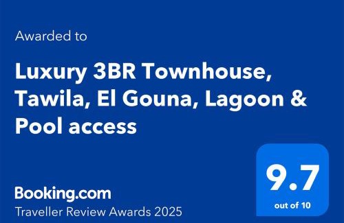 El Gouna Villa | Luxury 3BR Townhouse, Tawila, El Gouna, Lagoon & Pool access