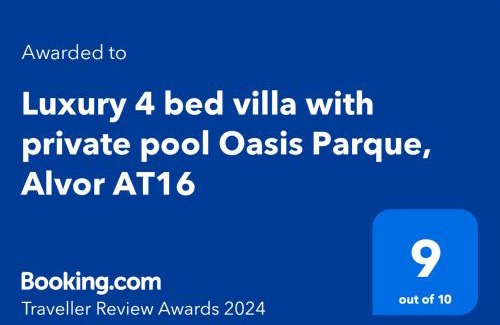 Portimao Villa | Luxury 4 bed villa with private pool Oasis Parque, Alvor AT16