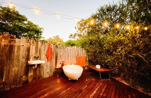 Furnissdale Other | Luxury 6 metre Bell Tent & Outdoor Bathroom, WIFI, TV and firepit,