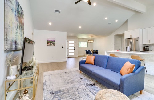 North Austin Civic Association House | Luxury Austin Home w/ Game Room & Fire Pit!