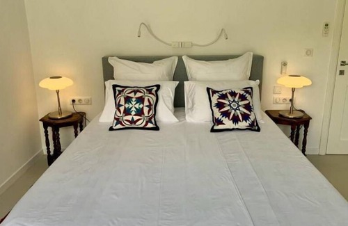 Leros Villa | Luxury Beach Front Villa just opposite the famous Agios Isidoros little church.