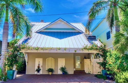 Pass-a-Grille Villa | Luxury Beachside French Villa with Private Beach Path