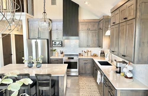 Roach House | Luxury Family Retreat - New Lakefront Home on calm cove - Private Dock - Firepit