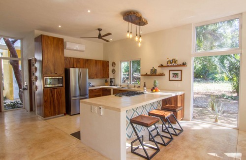 Chacala House | Luxury home w/ private beach & gated community, 100 + Mbps internet