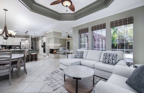 Panther Creek House | Luxury home with private pool.
