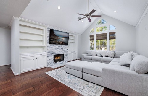 Panther Creek House | Luxury home with private pool.