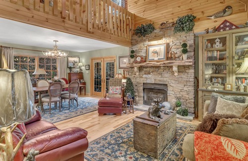 Maggie Valley House | Luxury house on creek with waterfalls on 43 acres in mountains!