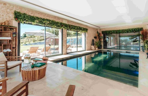 Bonneville-sur-Touques House | Luxury in the Country - Breathtaking Modern Farmhouse with Indoor Swimming Pool