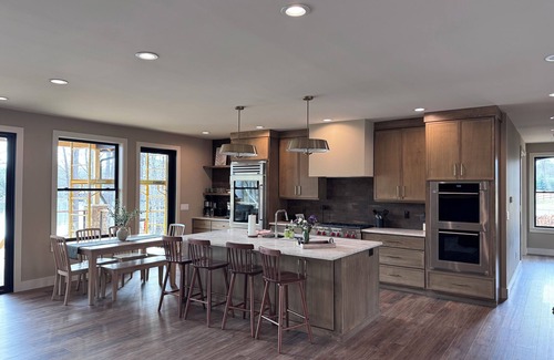 Mills River House | Luxury Lakefront Retreat 5BR Modern Escape Near Asheville