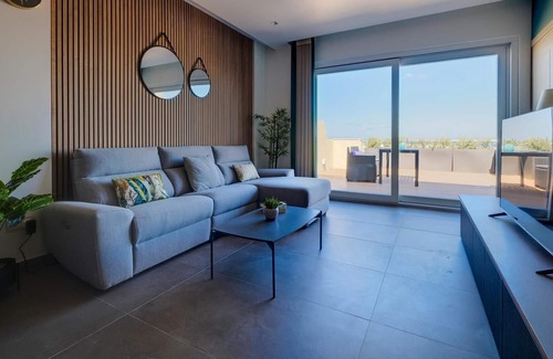 Tal-Ghoqod Apartment | Luxury Penthouse with Terrace and Views