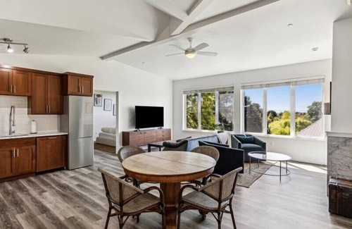 Buckman Neighborhood Apartment | Luxury Penthouse with Stunning Views & Fireplace