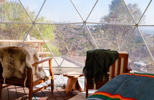 Fallbrook RV Rental | Luxury Peppertree Ridge Dome at Splitrock Valley