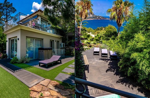 Espero-Pax House | LUXURY PROPERTY! LE TRAYAS HEATED SWIMMING POOL! ENCHANTING VIEW 300m FROM THE BEACHES!