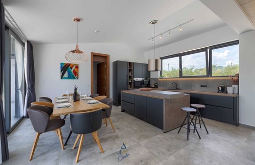 Rakalj Villa | Luxury retreat for 8 guests, with pool surrounded by olive trees